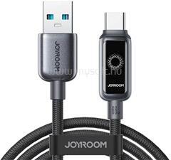 JOYROOM STARFLIGHT adatkábel (USB - Type-C, 66W, PD gyorstöltő, LED jelzés, 120cm) FEKETE (JOYROOM_S-A55_A-C_66W_1.2_BLACK) (JOYROOM_S-A55_A-C_66W_1.2_BLACK)