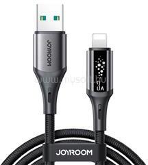 JOYROOM iPhone 14 Plus / 14 Pro Max / 14 Pro JOYROOM STARTALK adatkábel USB - lightning, 120cm, FEKETE (JOYROOM_S-A60_A-L_3A_1.2M_BLACK) (JOYROOM_S-A60_A-L_3A_1.2M_BLACK)