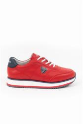 BUDMIL Női sneaker valódi bőr nyomott mintával piros 30030278-002261-3900 (5996408911503)