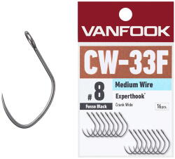 Vanfook Carlig Vanfook CW-33F Experthook Crank Wide nr. 8 16buc (4949146040036)