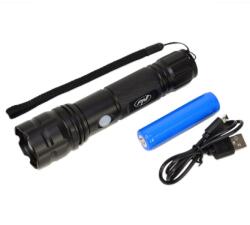 PNI Adventure F10 LED Zseblámpa, 6W, 500lm, tölthető elemmel, micro USB port, Alumínium (PNI-ADVF10)