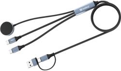 Sandberg USB 2.0 + USB 2.0 Type C USB 2.0 Type C Átalakító Fekete 1.2m 441-69 (441-69)