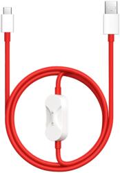 OnePlus Cablu de date OnePlus Supervooc 2in1, USB-A la USB Type-C, 80 W, 1.2m (Rosu)