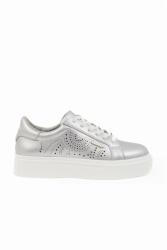 BUDMIL Női sneaker bőr nyomott mintával ezüst 30030276-002261-3700 (5996408911244)