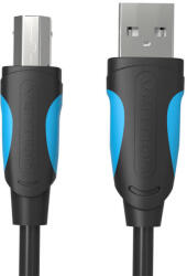 Vention VAS-A16-B1000 USB Type-A Apa - USB Type-B Apa 2.0 Nyomtató Kábel - Fekete 10m