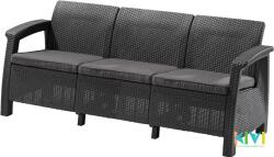 Keter Canapea pentru gradina si terasa Keter Corfu Love Seat Max 258975 gri antracit (KT258975)