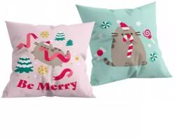 Pusheen Pusheen: Karácsonyi díszpárna - 40 x 40 cm, kétoldalú (3587C)