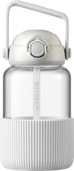 Buydeem DG710 Pop-Up Straw Glass Bottle, Oats White (DG710-OW)