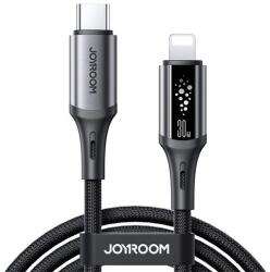 JOYROOM iPhone 5S JOYROOM STARFLIGHT cablu de date USB - lightning, 120cm, NEGRU (S-A60 C-L 30W 1.2M BLACK)