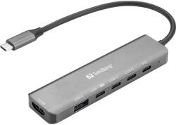 Sandberg USB-C 6-in-1 MediaDock 6xUSB 1xHDMI 136-77 (136-77)