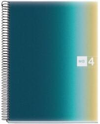 Miquelrius Aurora Iceland A4 4x30 lap PP cu pătrăţele caiet cu spirale (A15294A187)