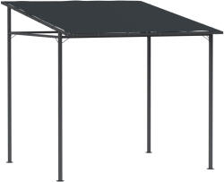 Outsunny kerti pergola fém és poliészter anyagból, 238x238x235/194 cm, sötétszürke