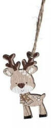  Rudi, a rénszarvas dísz akasztóval, fa - 4 x 6 cm (60660)