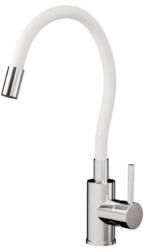 Sanimix Medusa Flexibilis álló mosogató csaptelep, fehér (25.052.6FXWH)