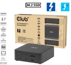 Club 3D Notebook Dokkoló - CSV-2562 (180W, Thunderbolt 5 to 2xHDMI, 2xUSB-C, 10Gbps, 2xUSB-A 5Gbps, 1x 10Gbps, 2.5G, M. 2) (CSV-2562) - pcx