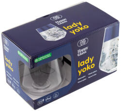  HappyGlass Lady Yoko törhetetlen koktélpohár, 40 cl, BPA mentes, élelmiszeripari minőség, 2 db / szett