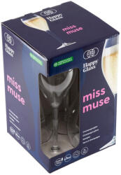  HappyGlass Miss Muse törhetetlen pezsgőspohár, 24 cl, BPA mentes, élelmiszeripari minőség, 4 db / szett