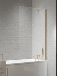 New Trendy Nesta Gold Brushed paravan cadă 80 cm o piesă auriu periat/sticlă transparentă P-0212 (P0212)