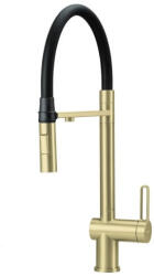 Deante Mosogató csaptelep, Deante Magnetic vízszűrő csatlakozóval, szálcsiszolt arany BRM_R75M - mozaikkeramia