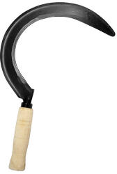 Strend Pro Garden Sarló, Strend Pro Garden Travnik 45, 45 cm, fekete, kovácsolt acél penge, pengehossz: 35 cm, fa nyél (TC211119)