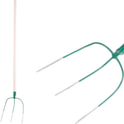 Strend Pro Garden Villa, Strend Pro Garden F123 Bavorky, zöld, acél fej, fa nyél, 3 ágú, fogantyúval (TC211055)