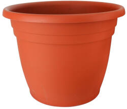 ICS Műanyag virágcserép, Ics Thea, terrakotta, átmérő: 55 cm, magasság: 37 cm, enyhén kúpos, 50 l, kerek (TC255035)