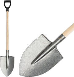 Strend Pro Ásó, Strend Pro Garden S506. WH, hegyes fej, szürke, acél fej, fa nyél, D markolat (TC211265)