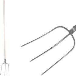 Strend Pro Garden Villa, Strend Pro Garden F103KX. WH, szürke, acél fej, fa nyél, 3 ágú, fogantyúval (TC211167)