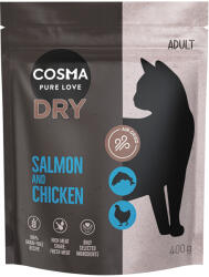 Cosma 2x400g Cosma Air-Dried lazac & csirke + Extruded csirke száraz macskatáp