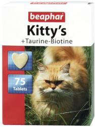 Beaphar KITTY'S + TAURINE-BIOTINE 75TAB - vitamin tabletták macskáknak