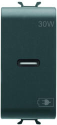 Gewiss Priza USB tip C 1M PD 30W Gewiss Chorus negru GW12415 (GW12415)