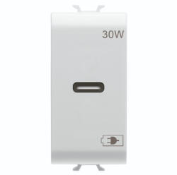 Gewiss Priza USB tip C 1M PD 30W Gewiss Chorus alb GW10415 (GW10415)