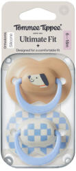 Tommee Tippee Ultimate Fit nyugtató cumi sterilizáló tokkal 6-18 hó 2 db (fiús)