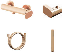 RAVAK Zuhany csaptelep, Ravak Eleganta zuhany csaptelep szettel, EL 032.60RGB+S, rose gold X07S142 - zuhanykabin