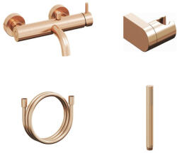 RAVAK Kádtöltő csaptelep, Ravak Espirit kádtöltő szettel, ES 022.60RGB+S, rose gold X07S127 - zuhanykabin