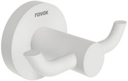 Ravak Fogas, Ravak Kona dupla akasztó KN 100.10WHM matt fehér X07P1313 - zuhanykabin