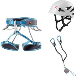 OCÚN Set ferrata OCÚN Via Ferrata Twist Tech Eco Captur Lite Swivel Shard, gri/albastru (L - XL)