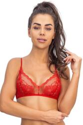 Donna Sutien din dantelă, fără balene 118 roșu, M