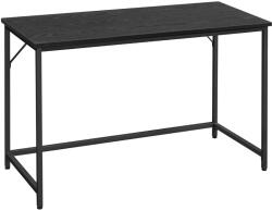 VASAGLE Íróasztal 120x60 cm, számítógépes asztal, fekete (LWD039B56)