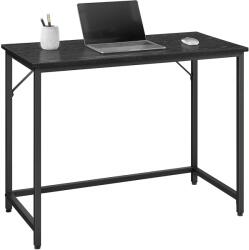 VASAGLE Számítógépes asztal, kis irodai íróasztal 100x50 cm, fekete (LWD041B56)
