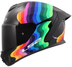 LS2 Cască integrală pentru motocicletă LS2 FF820 Rapid III Flow negru lucios-multicolor (LS168200312-MASTER)