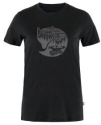 Fjällräven Abisko Wool Fox SS Women Tricou cu mânecă scurtă Black-Iron Grey M
