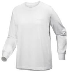 Arcteryx Kragg Cotton Bird Crew LS Women Tricou cu mânecă lungă White Light / White M