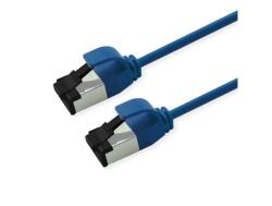 Roline Cablu de retea RJ45 Slim U/FTP Cat. 8.1 (Class I) LSOH 1m Albastru, Roline 21.15. 3253 (21.15.3253-100)