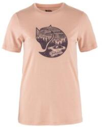 Fjällräven Abisko Wool Fox SS Women Tricou cu mânecă scurtă Chalk Rose-Port L