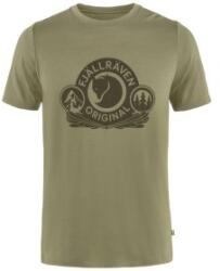 Fjall Raven Abisko Wool Classic SS Men Tricou cu mânecă scurtă Light Olive XL