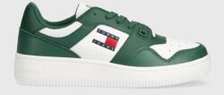 Tommy Jeans bőr sportcipő TJM RETRO BASKET ESS - zöld Férfi 44