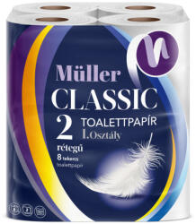 Müller wc-papír 8 tekercs 100 lap 2 réteg - Classic