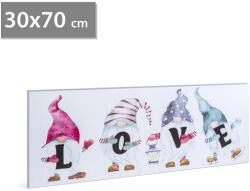 Family Tablou cu LED - LOVE - 2 x AA - 30 x 70 cm (58477)