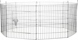 BackHomeLiving Țarc pentru animale cu acoperiș de protecție solară, 8 panouri, 56 x 57 cm (PET5431)